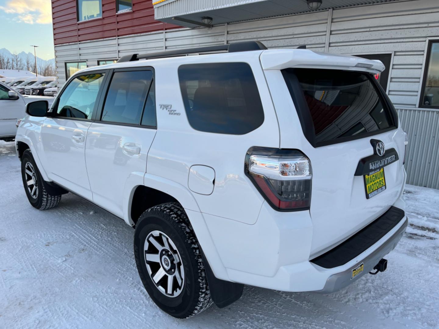 2023 White Toyota 4Runner TRD Off Road (JTEPU5JR0P6) with an 4.0 6 Cylinder engine, 5 speed automatic transmission, located at 1960 Industrial Drive, Wasilla, 99654, (907) 274-2277, 61.573475, -149.400146 - Photo#4